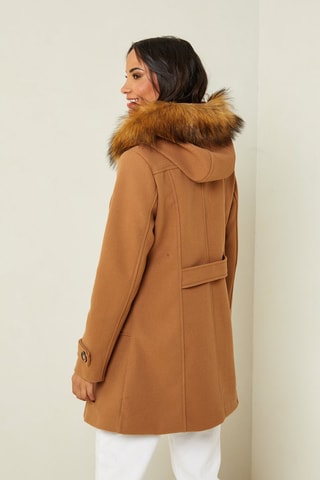 Dufflecoat met Capuchon 
Camel