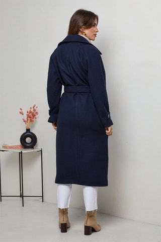 Lange Jas Marineblauw