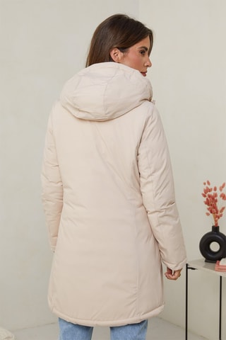 Gewatteerde Jas Beige