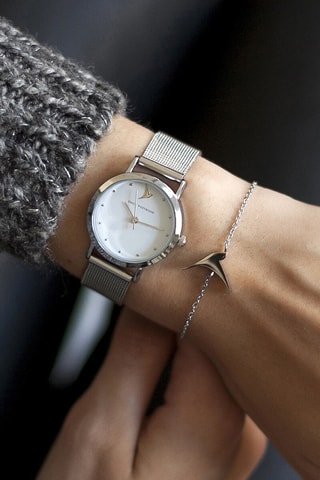 Relógio ontre Silver Classic - Aço inoxidável prata - 28 mm
