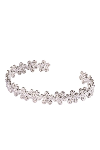 Pulseira rígida- Prateado - Emily Westwood