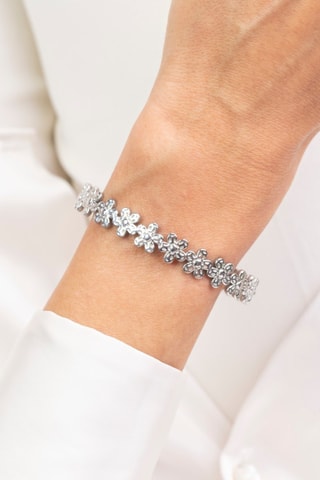 Pulseira rígida- Prateado - Emily Westwood