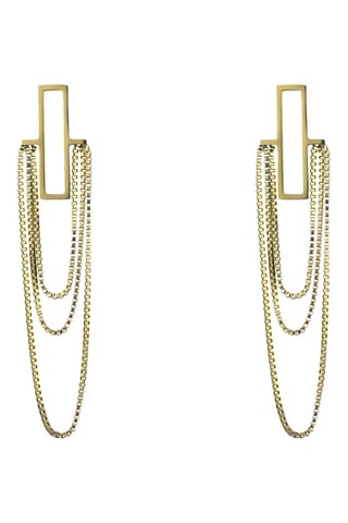 Brincos Ryan - Banhados a ouro amarelo