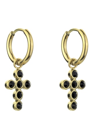 Argolas - Dourado e preto - Marc Malone