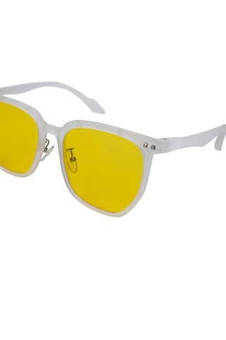 Óculos de sol mulher - Categoria 3 - Emily Westwood - Branco e amarelo