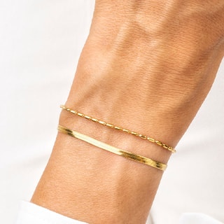 Pulseira Alessia - Aço inoxidável dourado 