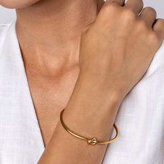 Pulseira Veronica - Aço inoxidável dourado