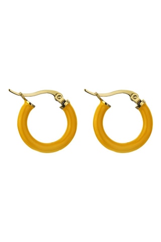 Argolas - Dourado e laranja - Marc Malone