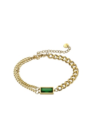 Pulseira Abigail - Banhado a ião amarelo e zircão