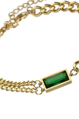 Pulseira Abigail - Banhado a ião amarelo e zircão