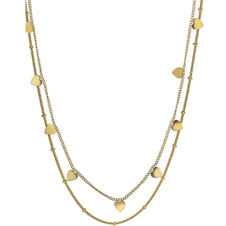 Colar Raven - Aço inoxidável dourado 