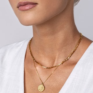 Colar Elizabeth - Aço inoxidável dourado 