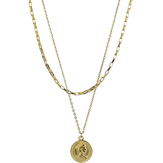 Colar Elizabeth - Aço inoxidável dourado 