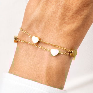 Pulseira Bianca - Aço inoxidável dourado 