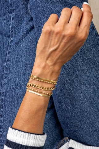 Pulseira larga - Dourado - Marc Malone