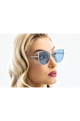 Lunettes de soleil polarisées femme Lilly - UV400 - Argenté - Emily Westwood - Argenté et bleu