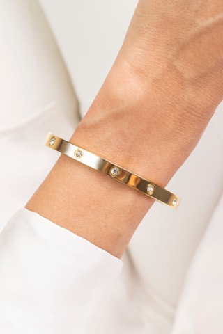 Pulseira rígida - Banhado a ouro amarelo - Marc Malone