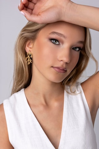 Brincos- Banhada a ouro amarelo - Emily Westwood