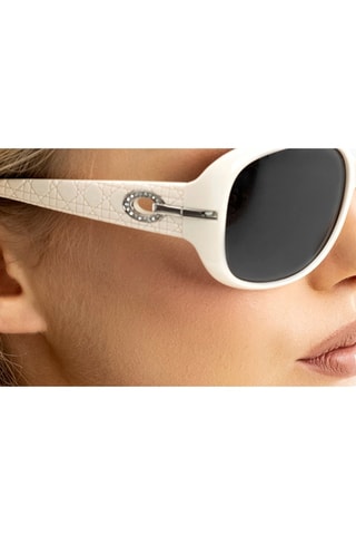 Óculos de sol polarizados mulher Juniper - UV400 - Branco - Emily Westwood - Branco e preto