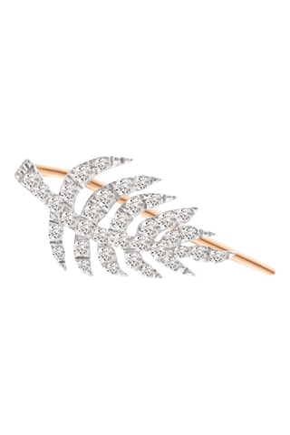 Boucle d'oreille - Or rose et diamants