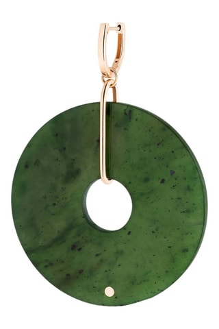 Brinco - Ouro rosa e jade