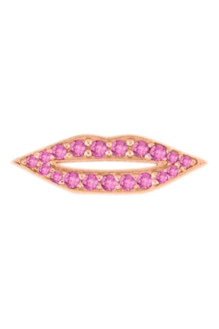 Brinco - Ouro rosa e safiras