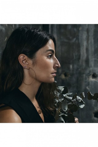 Brinco - Ouro rosa e safiras