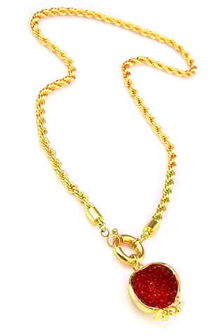 Colar Bronze e cristal