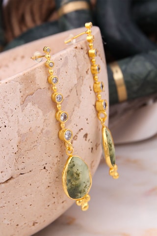 Brincos Prehnite