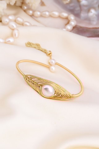 Pulseira rígida - Dourado