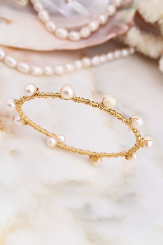 Pulseira rígida - Dourado 