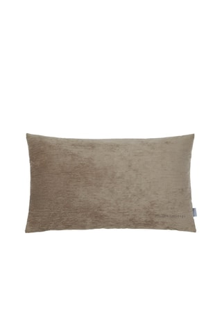 Housse de coussin en velours côtelé Courduroy - Taupe - 30 x 50 cm