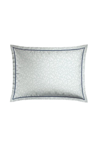2 taies d'oreiller en satin de coton 79 fils/cm² Erodium - Blanc