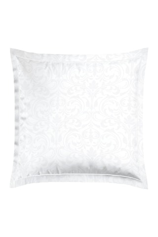 2 taies d'oreiller en satin de coton 79 fils/cm²  Baroque - Blanc