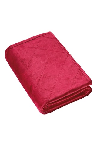 Plaid Diamond - Bordeaux - 180 x 220 cm