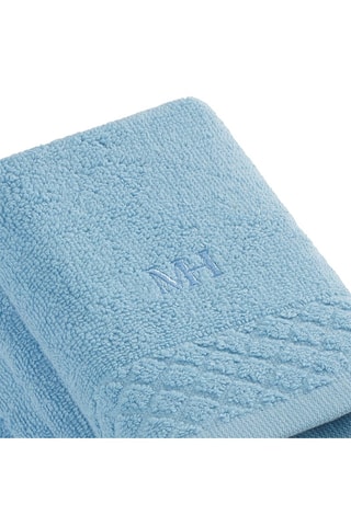 4 serviettes invité - Bleu clair - 30 x 30 cm