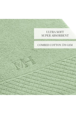 4 serviettes invité - Vert - 30 x 30 cm