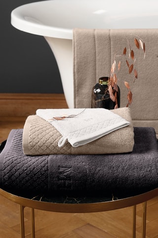4 gants de toilette - Blanc - 15 x 21 cm