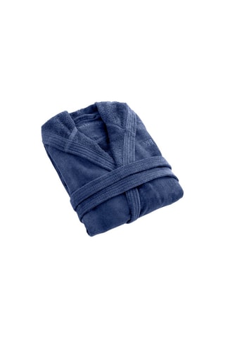 Peignoir à capuche - Bleu foncé