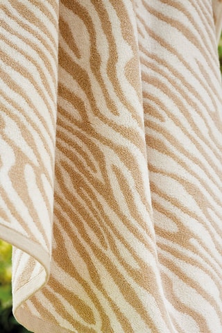 Drap de bain Zébrure - Sable - 70 x 140 cm