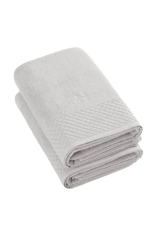 2 draps de douche - Sable - 70 x 140 cm