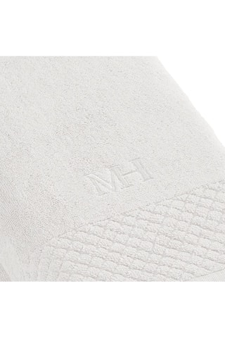2 draps de douche - Blanc - 70 x 140 cm