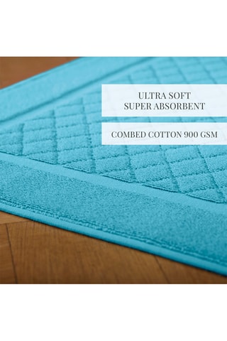 Tapis de bain - Turquoise - 50 x 70 cm