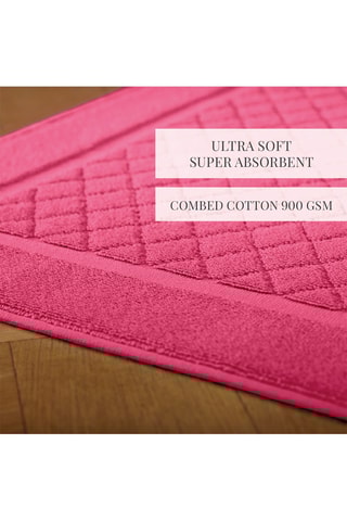 Tapis de bain - Fuchsia - 50 x 70 cm