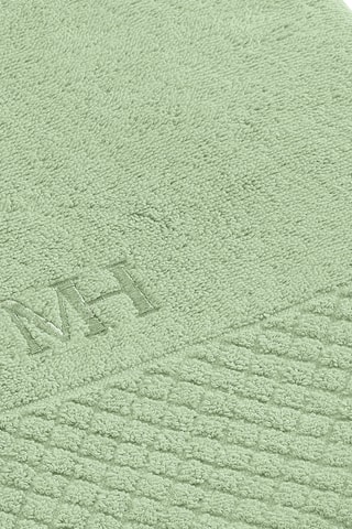 4 serviettes invité Uni - Vert amande - 30 x 30 cm