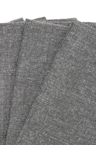 6 serviettes de table Chambray - Gris foncé - 40 x 40 cm
