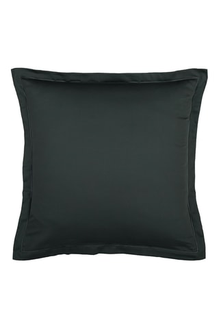 2 taies d'oreiller en satin de coton 80 fils/cm² Uni - Anthracite