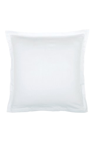 2 taies d'oreiller en satin de coton 80 fils/cm² Uni - Blanc