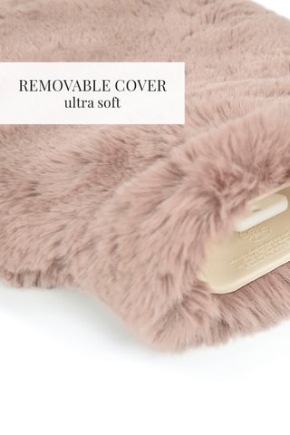 Bouillotte avec housse - Rose clair