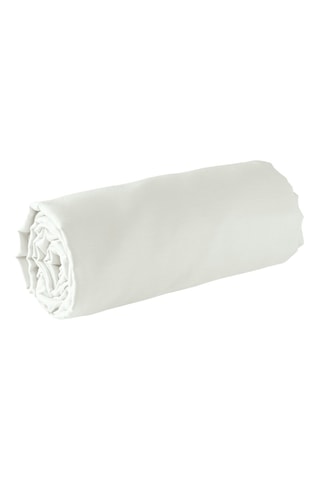 Drap-housse en satin de coton 80 fils/cm² Uni - Vert d'eau